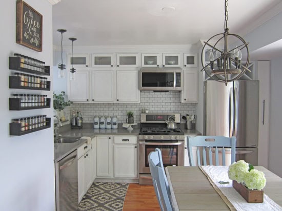 Countertop Cabinets in the Kitchen - The Honeycomb Home