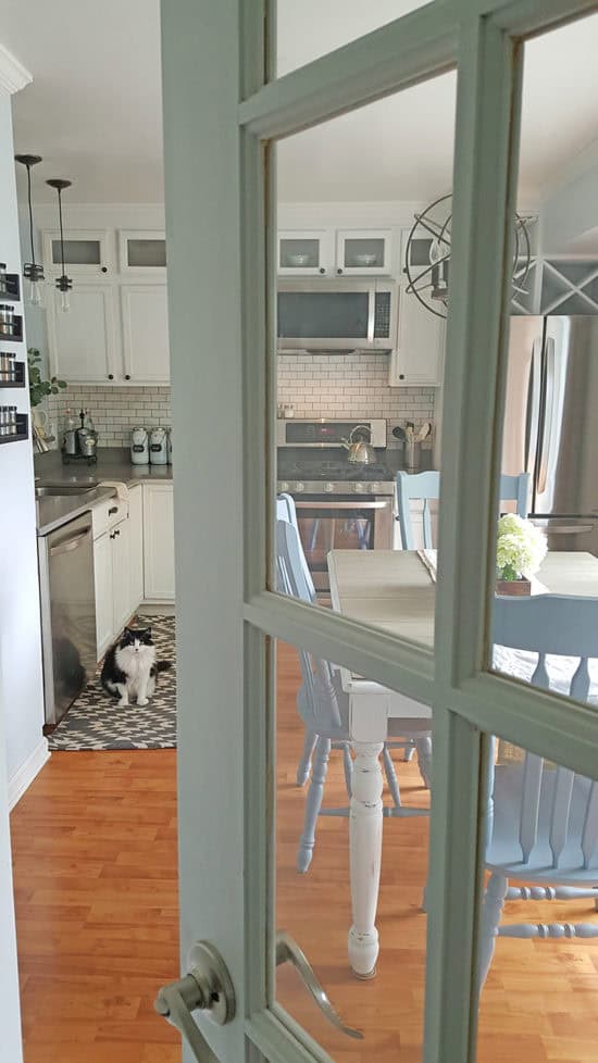 Kitchen Makeover After french door the Honeycomb Home