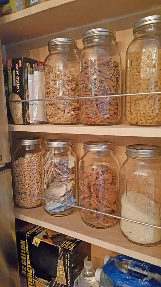 Old School, but Effective! Mason Jar Pantry Organization