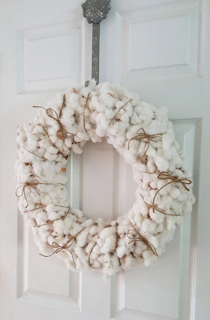 Cotton Wreath The Home
