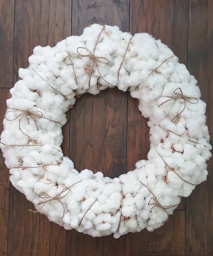 Cotton Wreath The Home