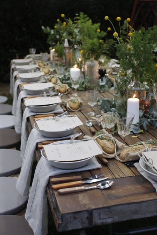 Garden Party Table Setting Elle Decoration