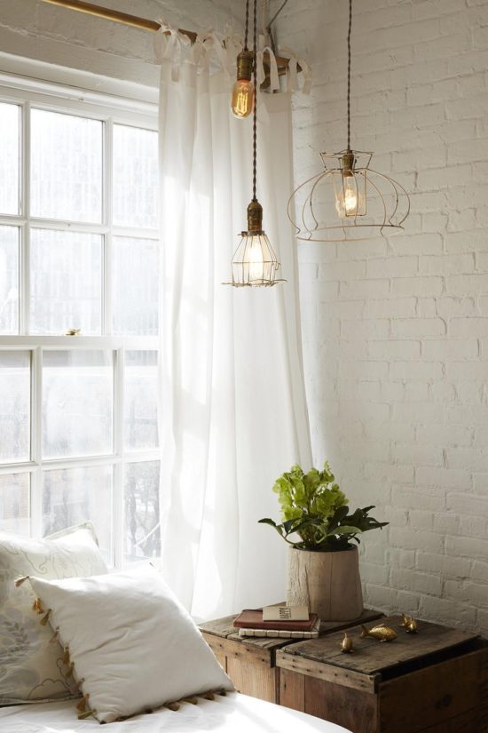 painted-brick-wall-in-a-rustic-bedroom