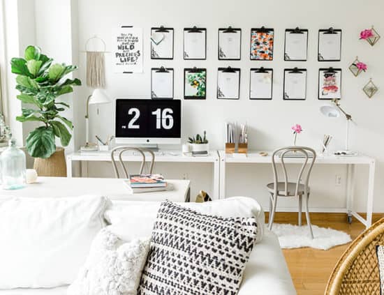 white-modern-home-office