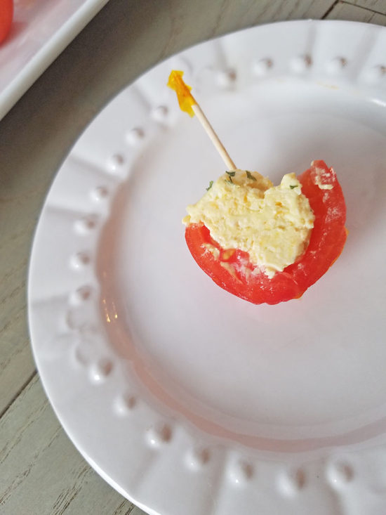 cheddar stuffed cherry tomatoes appetizer recipe