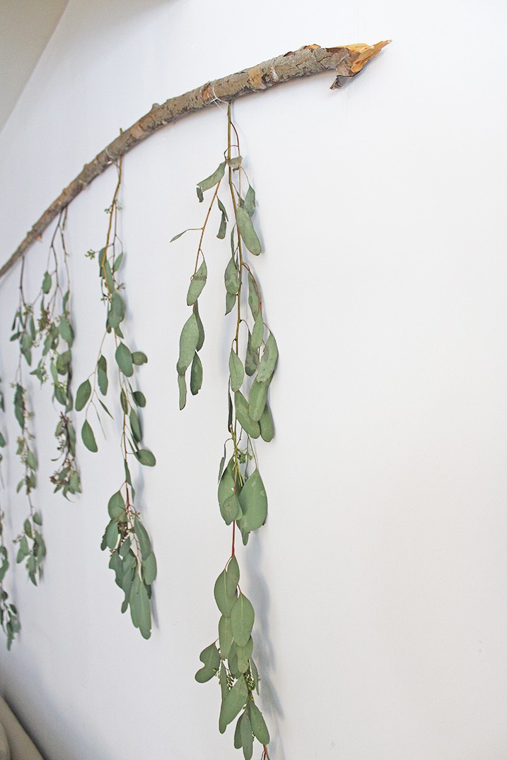 DIY Wall Decor Eucalyptus Branch The Home