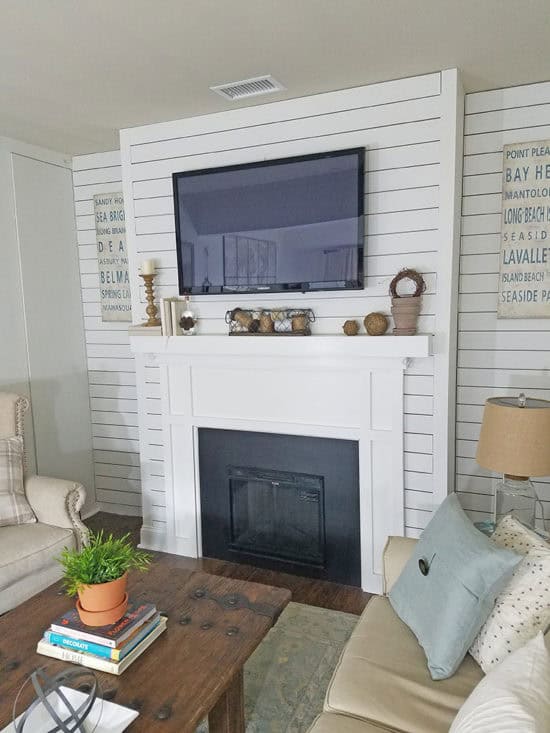 Decorating a mantel with rustic finds