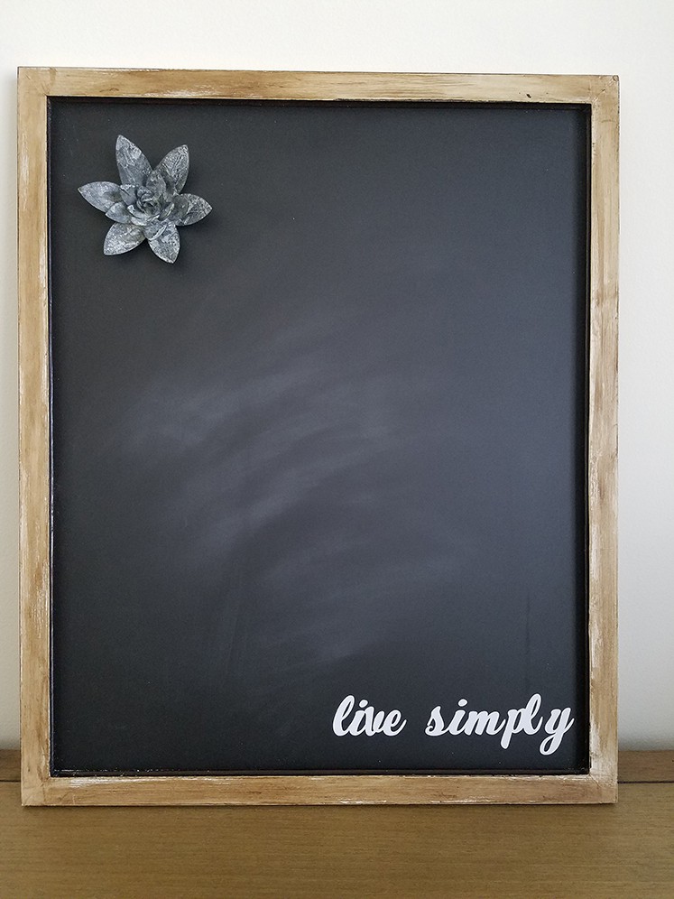 DIY Customized Magnetic Chalkboard - The Honeycomb Home