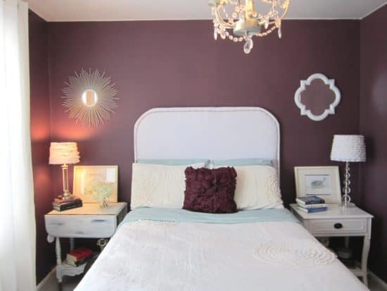 One Room Challenge purple bedroom before