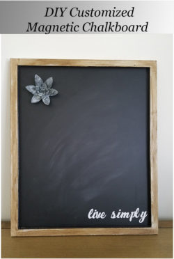 DIY Customized Magnetic Chalkboard - The Honeycomb Home