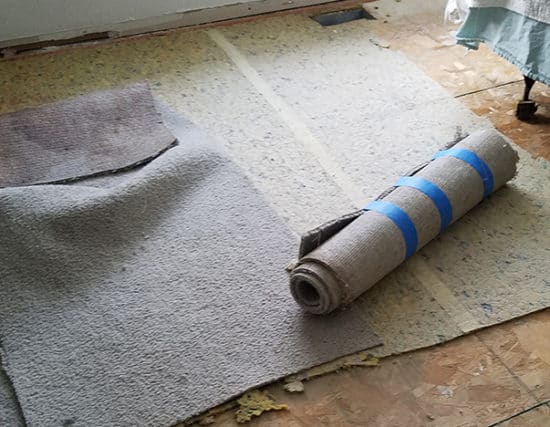 Removing carpet deals