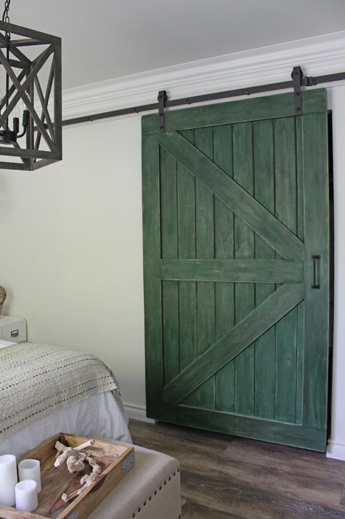 Cheap decorating ideas, how to build a sliding barn door for less