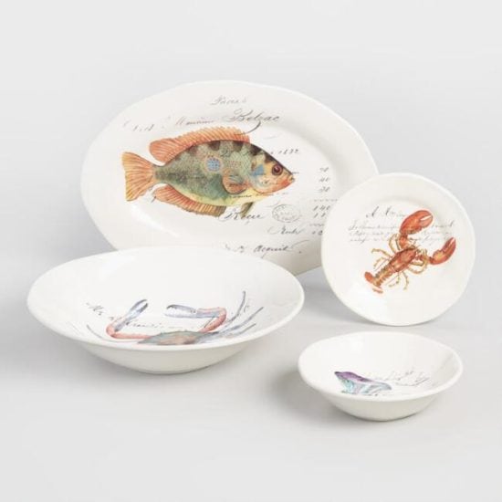 Nautical sealife dishes for summer