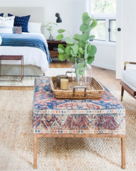 kilim rug ottoman inspiration