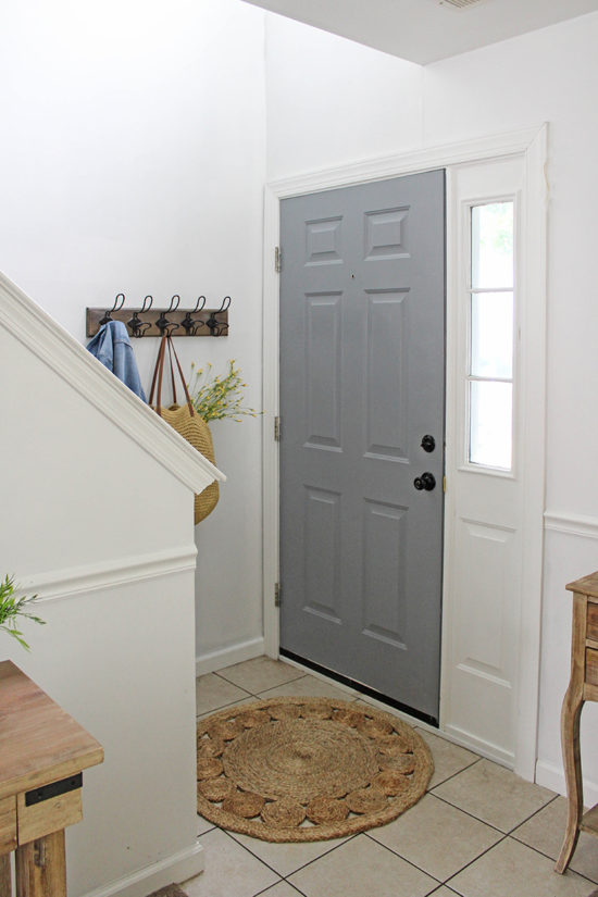 Painted Front Door - Small Change, Big Impact - The Honeycomb Home