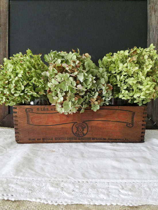 drying hydrangeas for fall harvest decorating