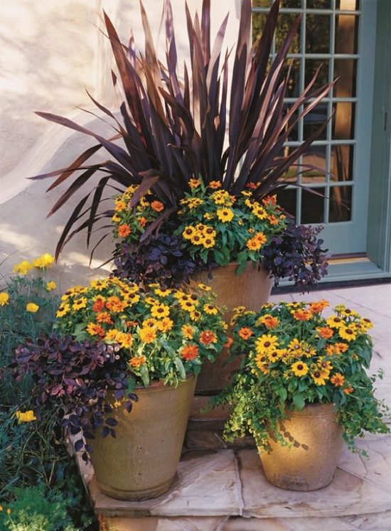 fall container gardens