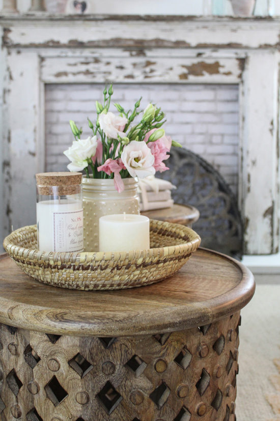 Basket on sale coffee table