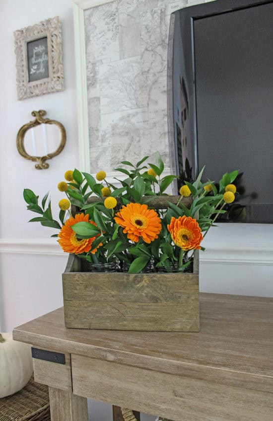 decorating with fall color fall flower arrangements