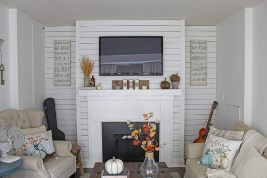 fall home tour 2017 mantel