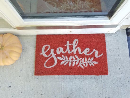 Fall Door Mat, small porch ideas