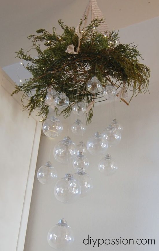 ornaments on chandelier