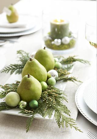 pear christmas centerpiece