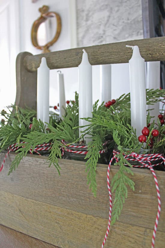 Decorating With Christmas Garland - The Honeycomb Home