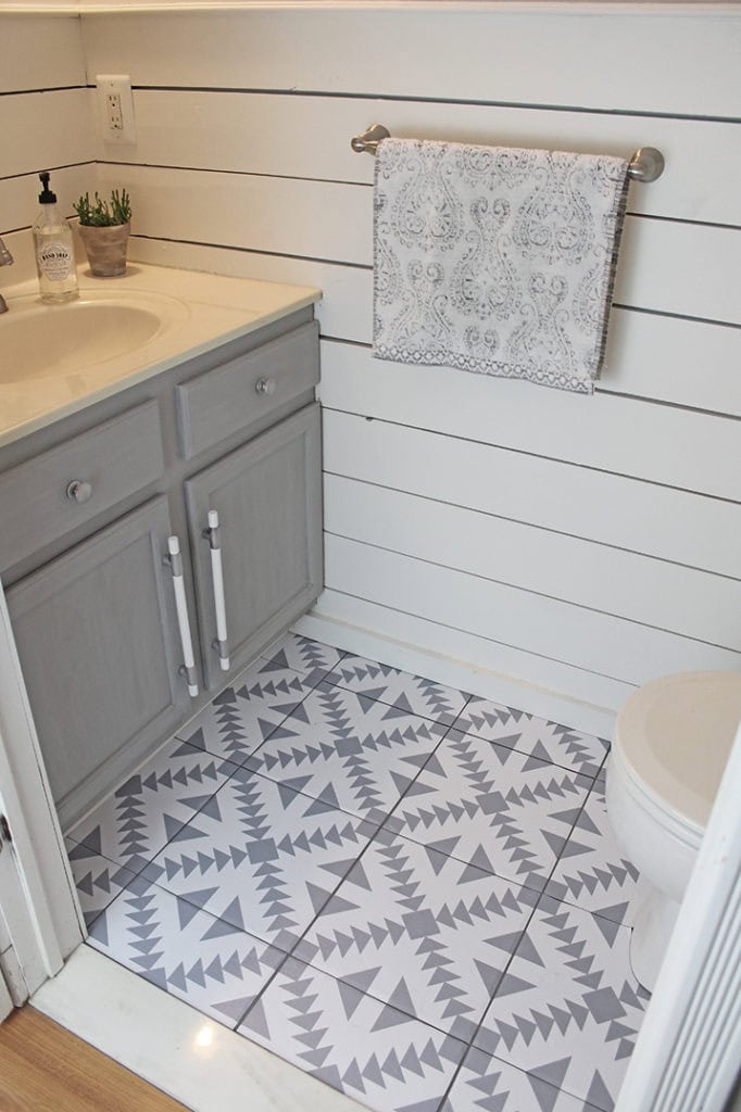 Floor Stickers in The Bathroom! The Home