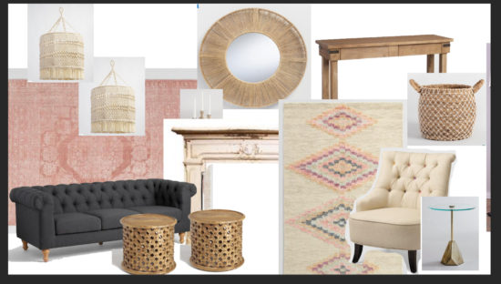 Design board with 2 rugs