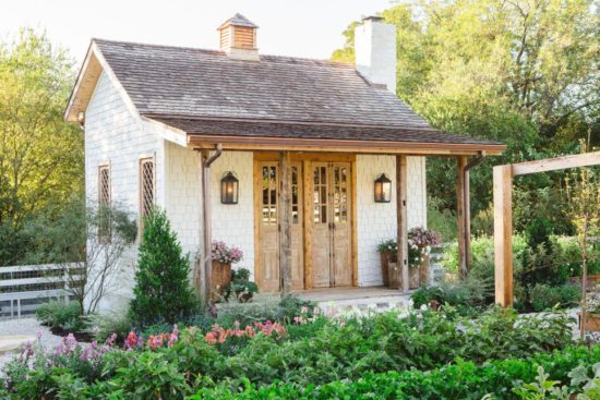 fixer upper garden shed exterior, chip and joanna gaines