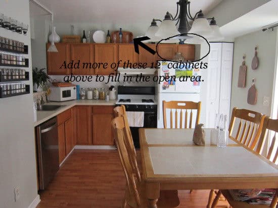 Dining Room Cabinets- How to Add Extra Kitchen Cabinets - Keeping