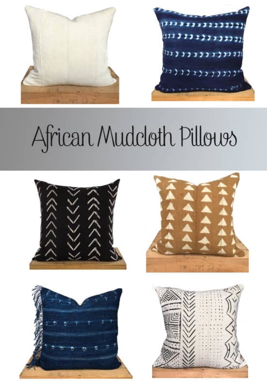 Giveaway! The interesting history behind African Mudcloth, and how to enter to win a mudcloth pillow cover! PIN