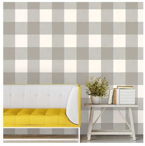 buffalo check wallpaper gingham peel and stick removable