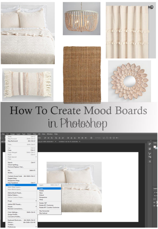 How to Make A Mood Board with Photoshop - The Honeycomb Home