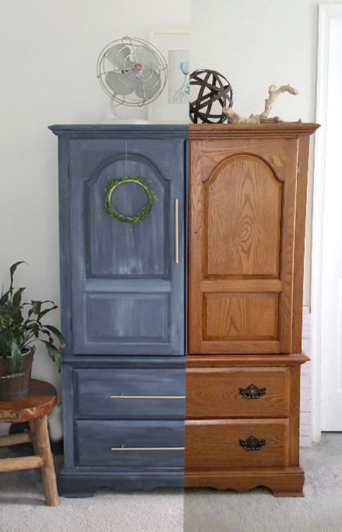 armoire before and after makeover