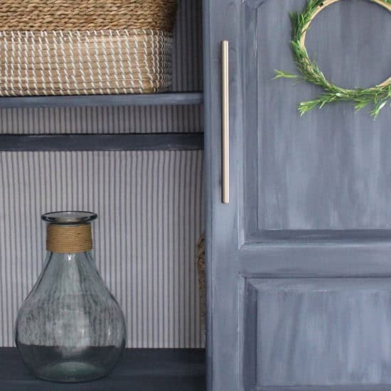 blue painted furniture, armoire makeover the honeycomb home