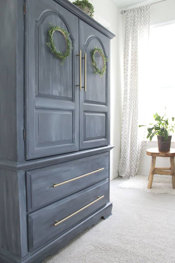 Painted Furniture - Armoire Makeover - The Honeycomb Home