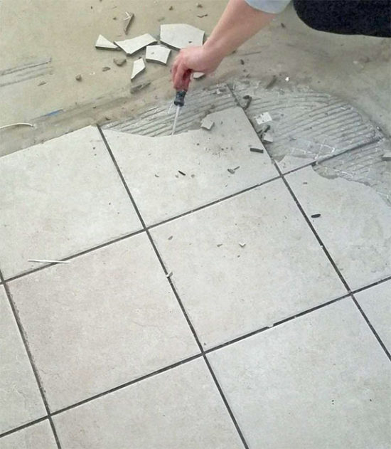 How To Remove Tile From Concrete Floor