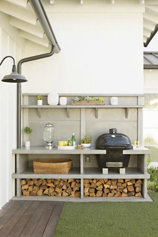 DIY outdoor grilling station