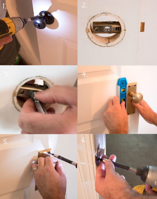 How to Change a Doorknob - The Honeycomb Home