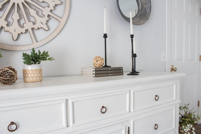 Rescue Restore White Dresser Makeover The Honeycomb Home