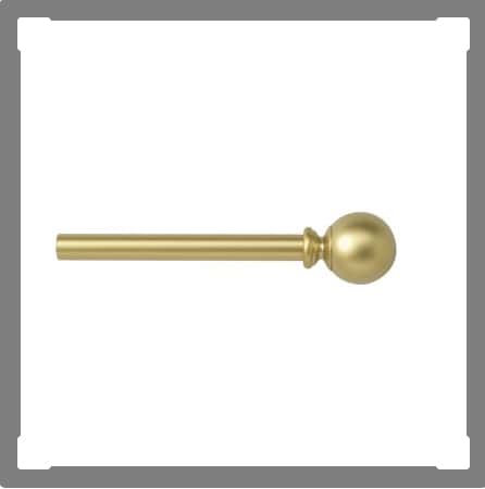 gold curtain rods under $25