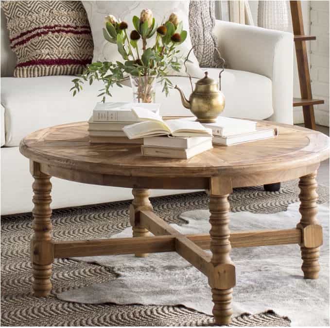 round-wooden-coffee-table