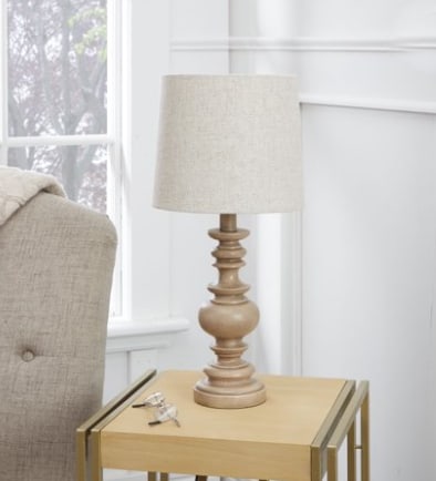 wooden table lamp