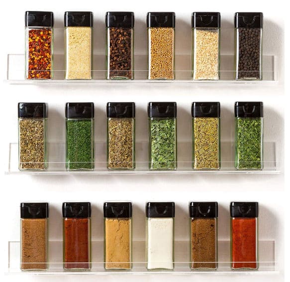 Modern spice rack online wall