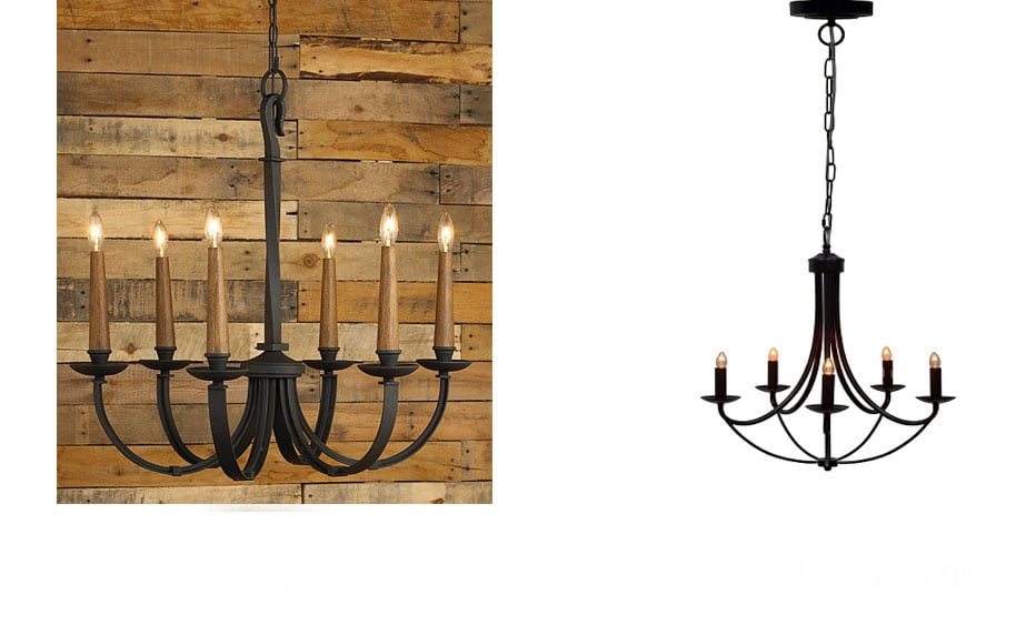 splurge vs. save chandeliers