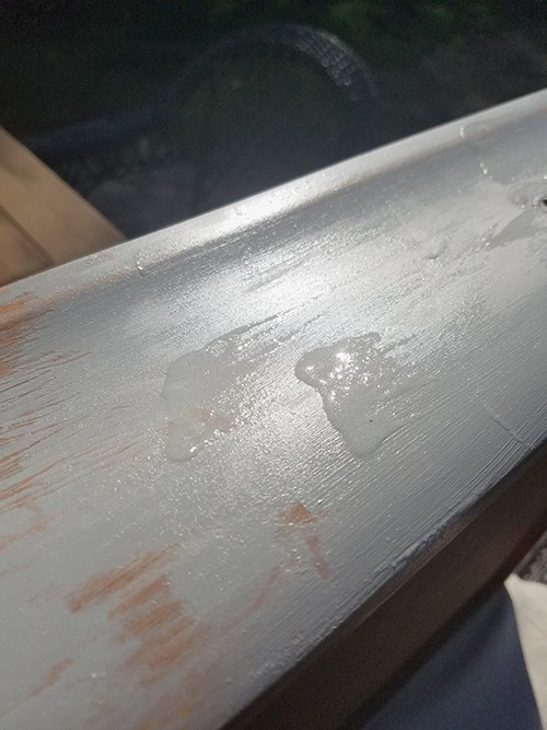 stripping paint from furniture