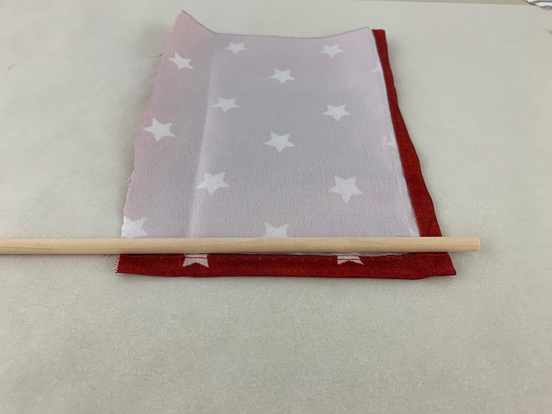 red, white and blue mini american flag for the fourth of july