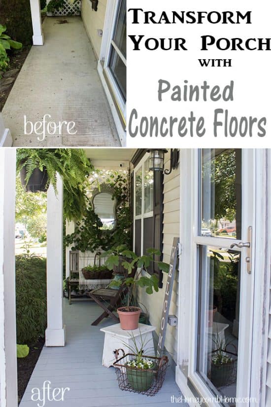How to Paint A Porch Floor With Concrete Paint The Home